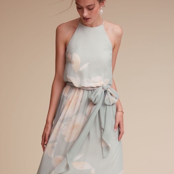 Donna Morgan Dresses & Skirts - Donna Morgan Pastel Floral Maxi Halter Dress‎ Size 10